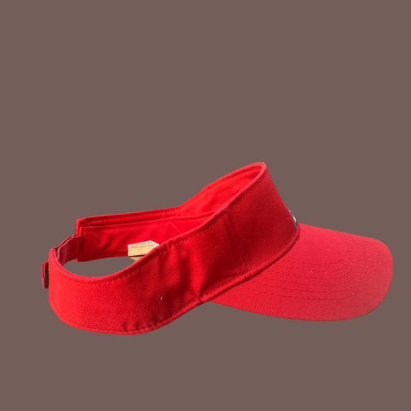 AIDS Walk SF Visor | Red Cotton | Adjustable | Vintage 2000s - Picture 2 of 3